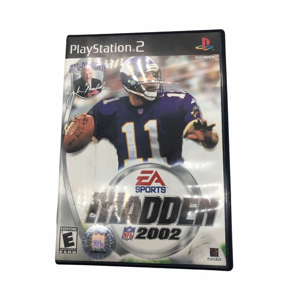 Madden NFL 2002 PlayStation 2 Game Disc & Case EA Sports‎